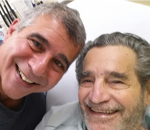 Mike Shaldjian and his father Mike 