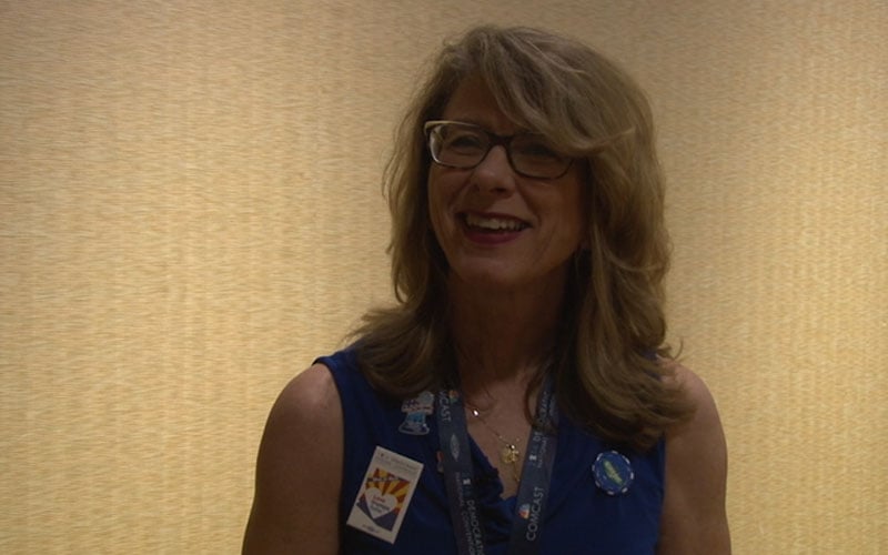 Clinton delegate Felecia Rotellini says Democratic National Committee leaders need to work harder at being fair to all candidates in primary elections. (Photo by Joey Carrera/Cronkite News) 