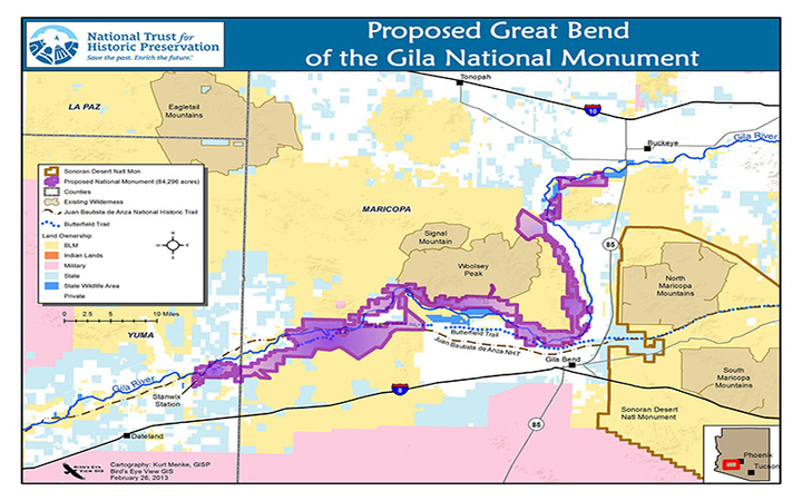 Proposed protected area shown in purple. (Courtesy of Archaeology Southwest)