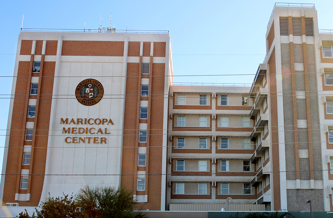Maricopa Integrated Health System serves a Phoenix inner-city neighborhood just off 26th and Roosevelt streets. Since 2010, Maricopa County has had more opioid-related emergency visits than any other county in the state. (Photo by Joshua Bowling/Cronkite News) 