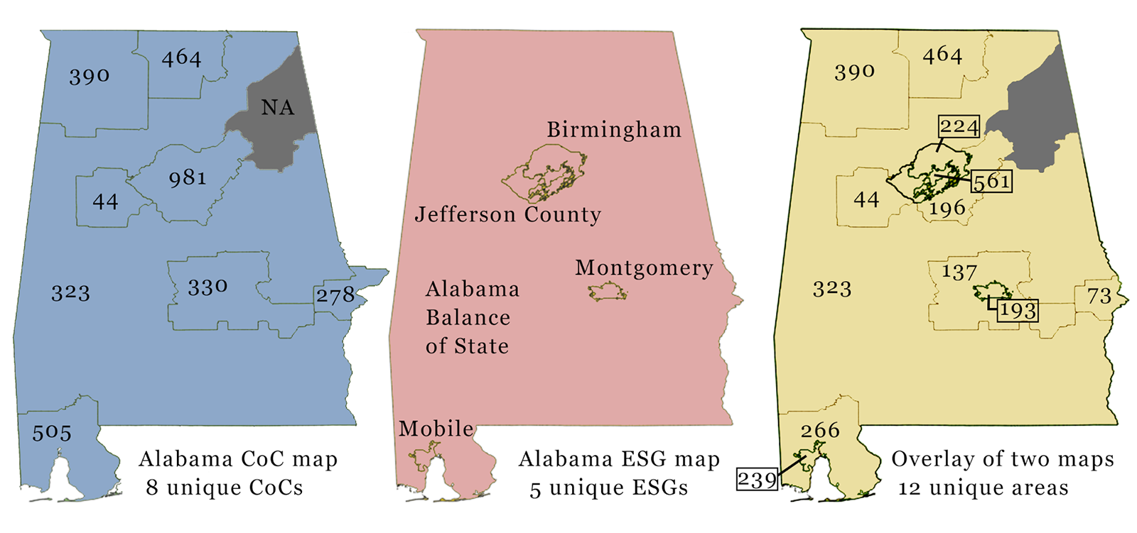 Alabama map comparison