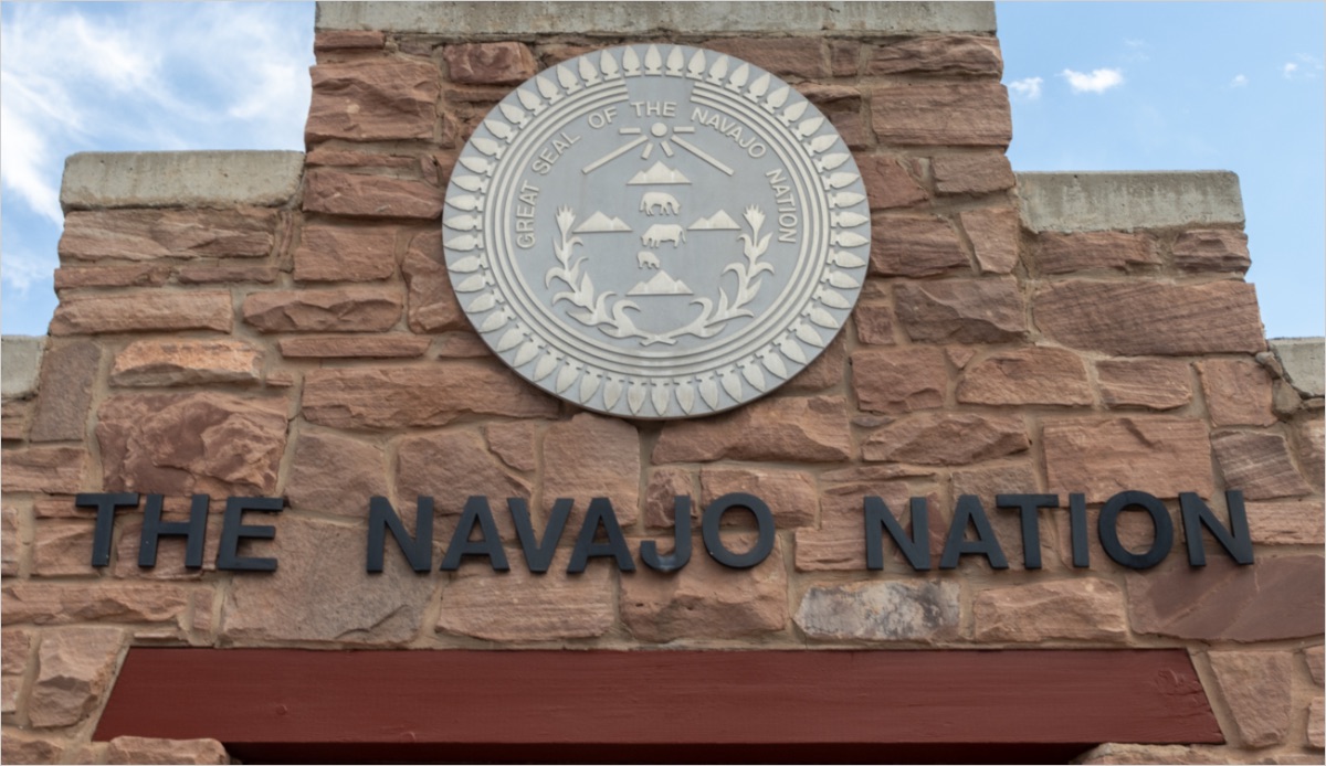 Navajo Nation president's office entrance
