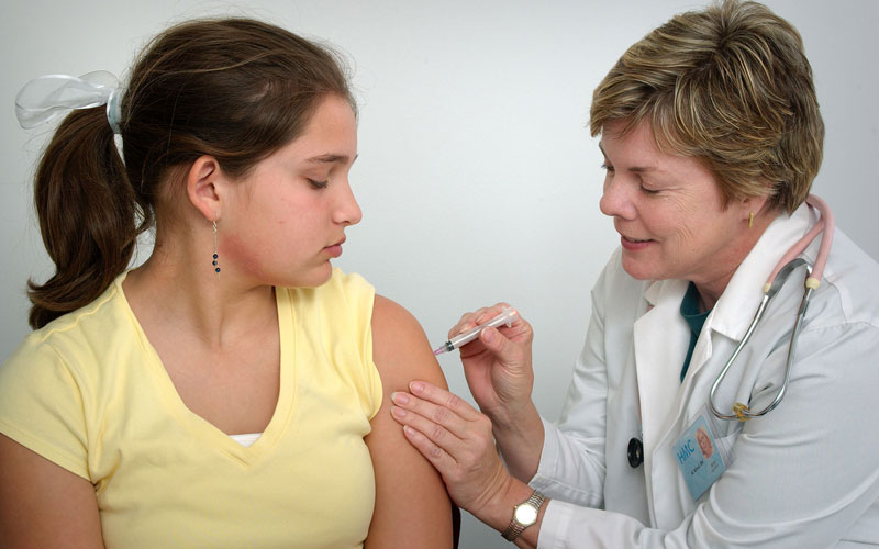 Teen vaccine photo
