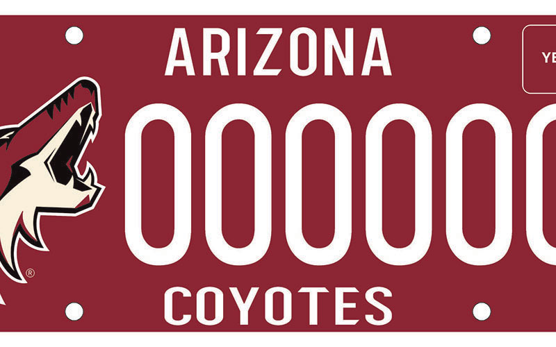 Arizona Coyotes plate