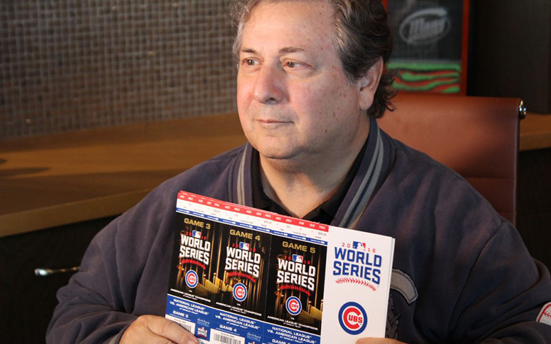 Al Maag, a Cubs season ticketholder, will be returning to Wrigley to catch some World Series action. (Photo by Trisha Garcia/Cronkite News)