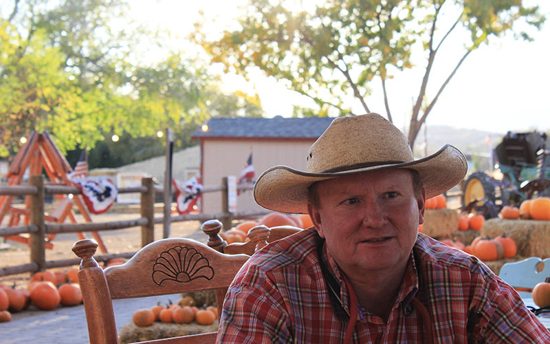 Gary Mortimer, owner of Mortimer Farms in Dewey, talks about why he identifies with the Republican Party. (Photo by Kia Murphy/Cronkite News)