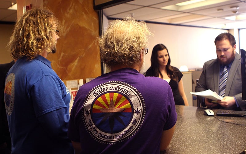 Safer Arizona, a political action committee, filed an initiative Thursday with the Secretary of State's office to get the issue on the November 2018 ballot. (Photo by Chelsey Ballarte/Cronkite News)