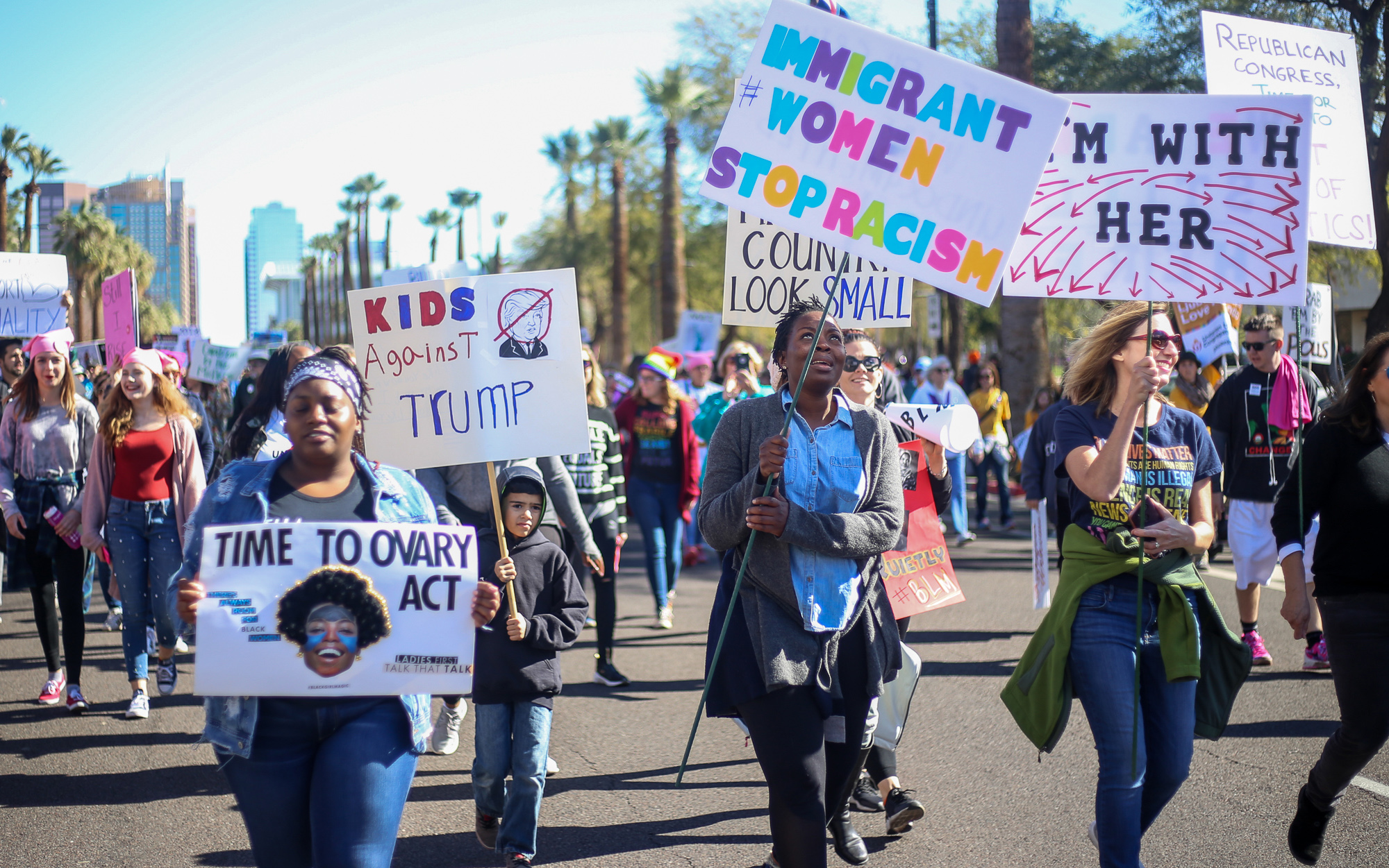 Nearly 22,000 unite at Women's March in Arizona Cronkite News