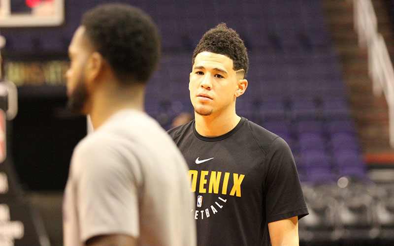 Phoenix Suns select Devin Booker with 13th pick in NBA draft