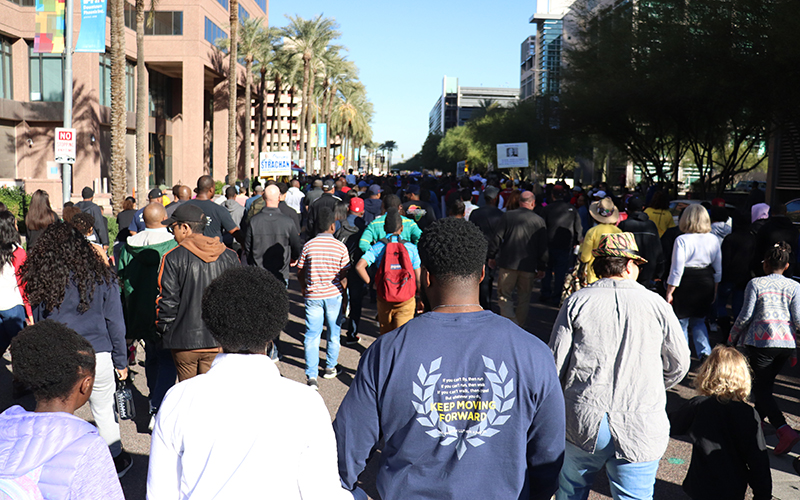 Thousands March In Downtown Phoenix To Celebrate MLK Day Arizona Daily Independent