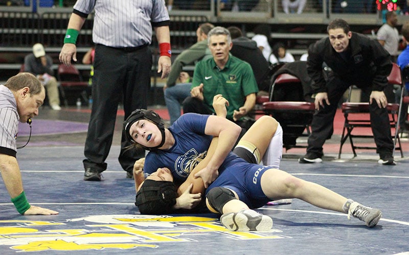 Female wrestlers compete in state high school tournament Cronkite News