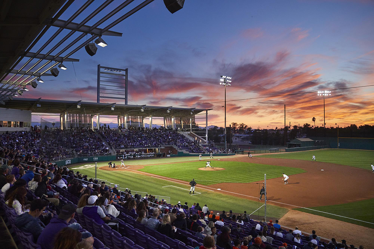 Grand Canyon University uses a system called Synergy to track in-game numbers and compile pitching and hitting reports for upcoming opponents. Baseball analytics isn’t just for the pros as colleges and high schools are also going that route. (Photo courtesy of GCU Athletics)
