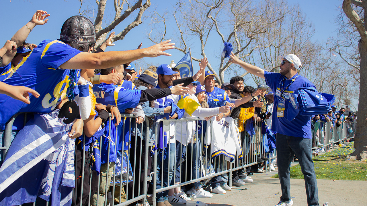 Los Angeles Rams celebrate Super Bowl win with victory parade