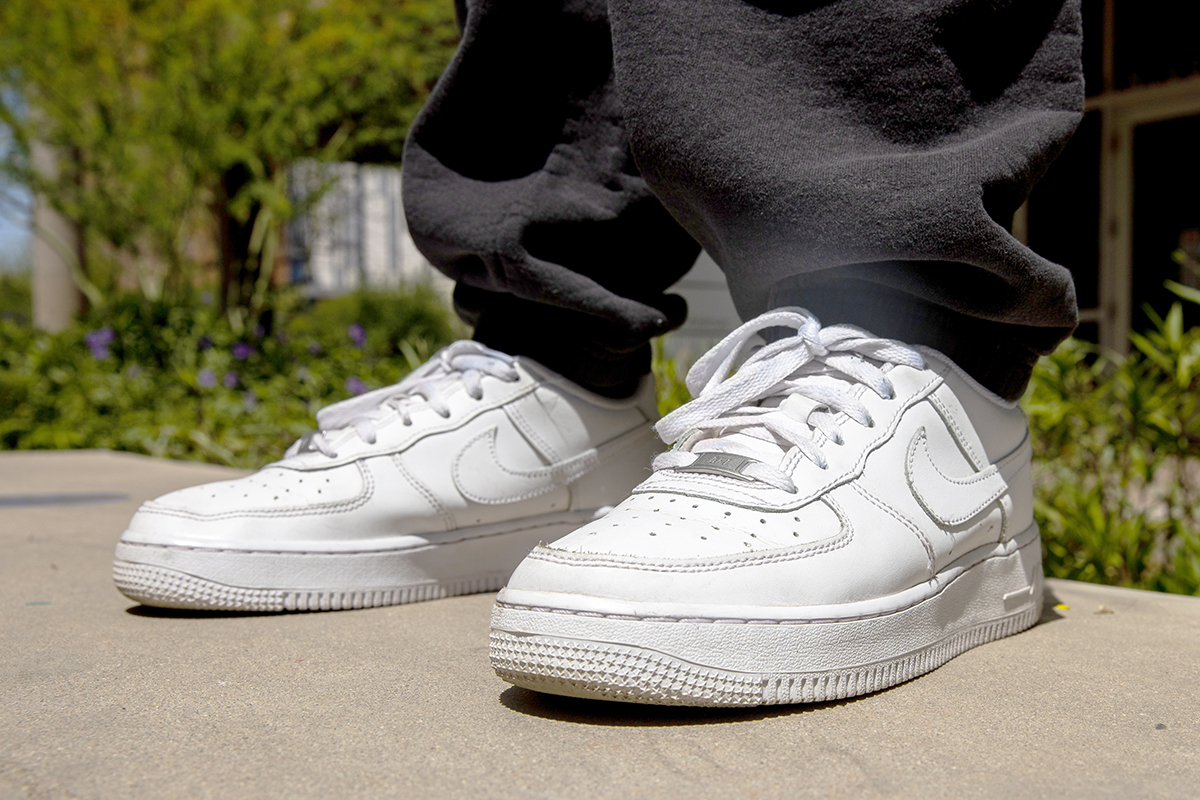 Nike Air Force 1s are among the shoes that bouncers at some Scottsdale clubs won’t allow in, patrons say. (Photo by Susan Wong/Cronkite News)
