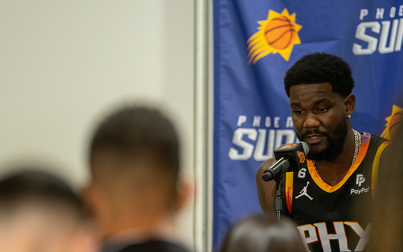Questions about Sarver, Crowder Ayton define Suns Media Day