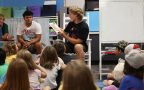 Thursdays with stories: Horizon football players make weekly visits to elementary schools