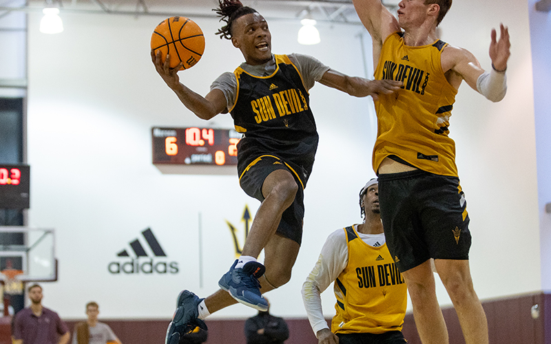ASU men bring high intensity to early hoops practices