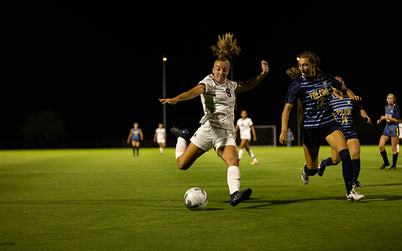 Although Arizona State forward Nicole Douglas became the school’s all-time leader in goals earlier this season, her game is about a lot more than scoring, coach Graham Winkworth said. (Photo by Susan Wong/Cronkite News)