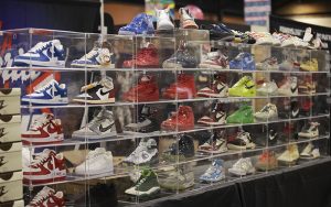 Sneakers of different colors and styles were showcased at “The Greatest Sneaker Show on Earth” on Sept. 24. The annual event is building a strong culture and following among local sneaker enthusiasts. (Photo by Brooklyn Hall/Cronkite News)