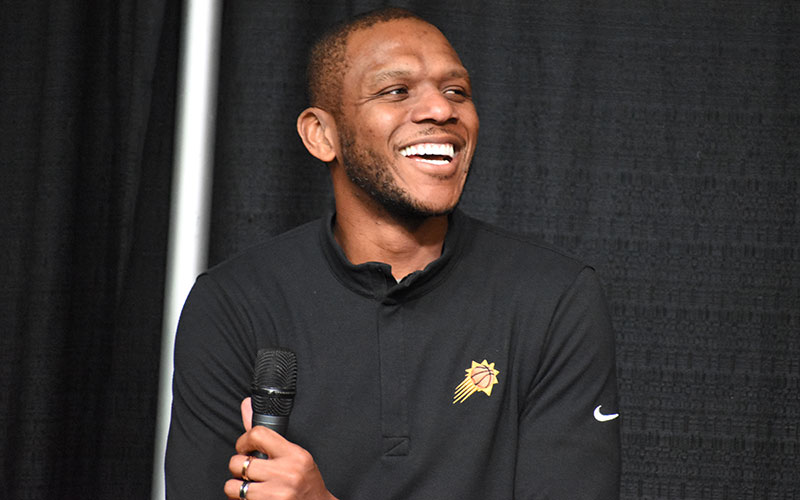 James Jones is tasked with elevating the Phoenix Suns to new heights while wearing two hats as the Suns general manager and new president of basketball operations. (File photo by Hope O'Brien/Cronkite News)