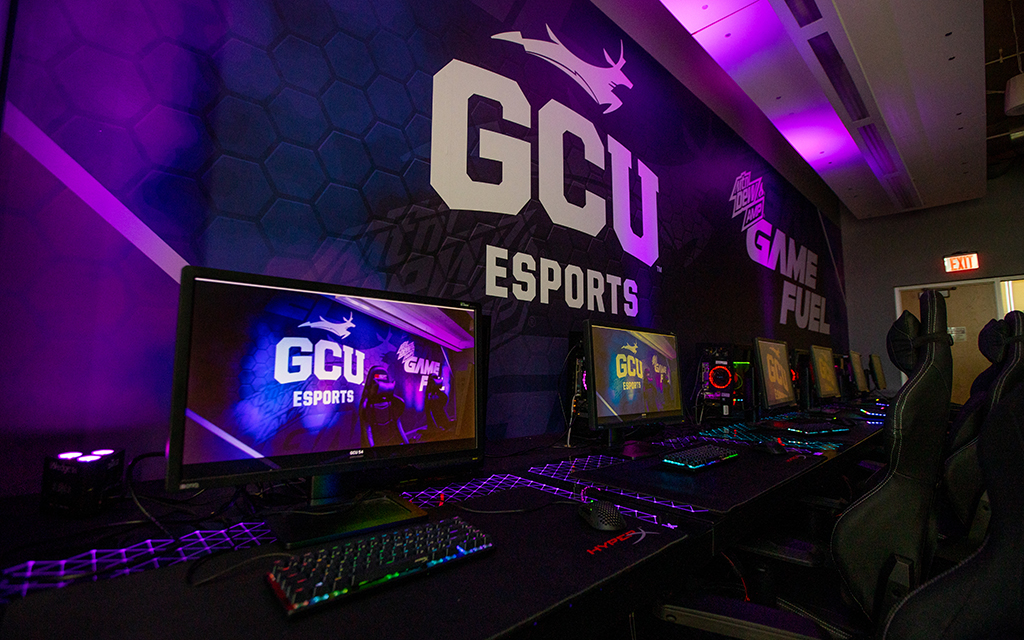 The GCU Esports Arena is often filled with students and is an attractive recruiting tool. (Photo by Susan Wong/Cronkite News)
