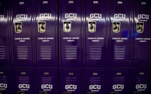 GCU League of Legends players have their own lockers. (Photo by Susan Wong/Cronkite News)