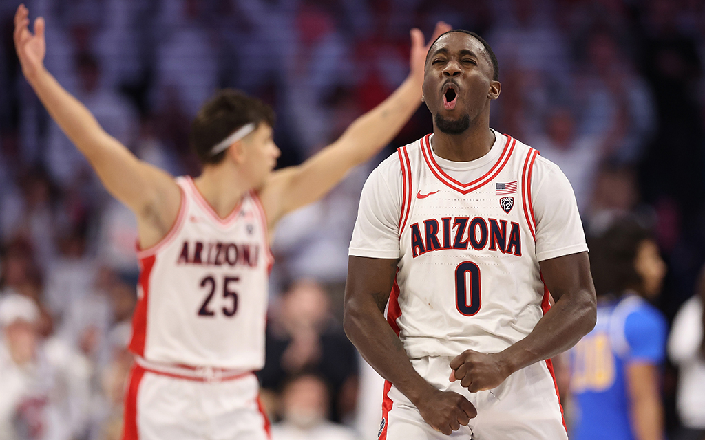 Courtney Ramey scored 11 points in UArizona's 58-22 win Saturday against No. 5 UCLA. The Wildcats look to extend their win streak to three games Thursday at Washington State. (Photo by Christian Petersen/Getty Images)