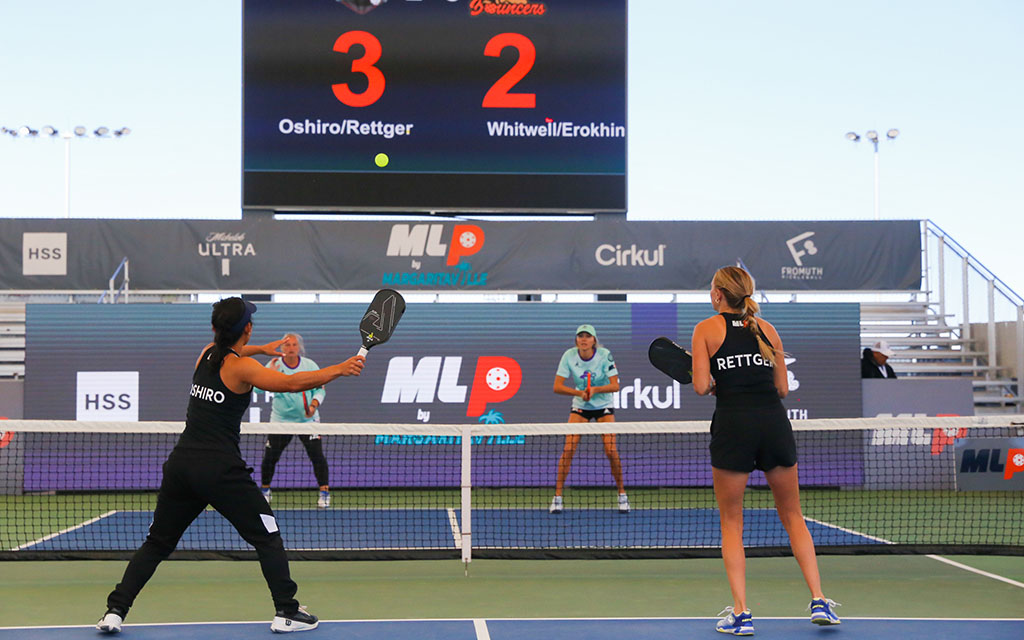 Major League Pickleball opened the 2023 season last weekend at Legacy Sports Complex in Mesa, Arizona. Players competed in a high-stakes four-day tournament. (Photo by Nikash Nath/Cronkite News)