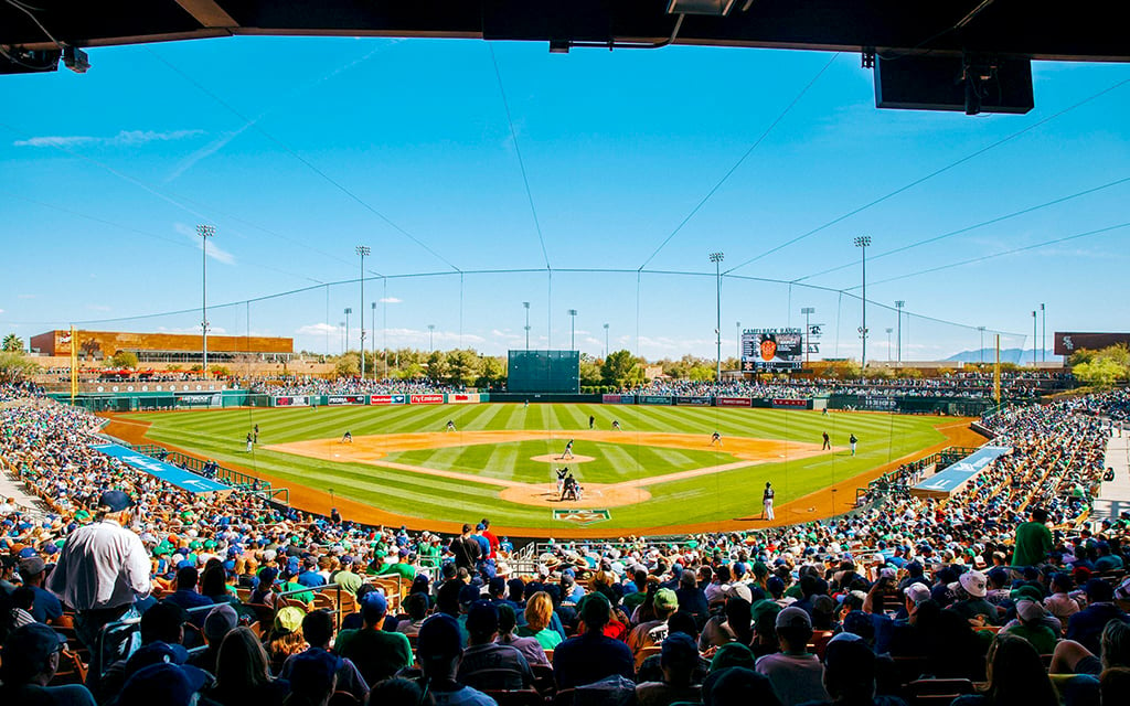 For less than the average cost of a burger combo at a fast food chain, residents of Glendale can enjoy spring training games at Camelback Ranch. (Photo by Brevin Monroe/Cronkite News)