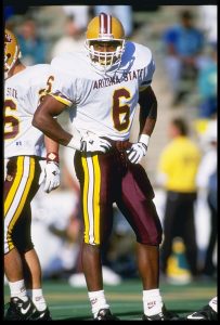  Arizona State University Hall of Famer Darren Woodson is in the running for enshrinement in the NFL's Hall of Fame after a long and fruitful professional career. (Photo by Otto Greule Jr./Allsport)