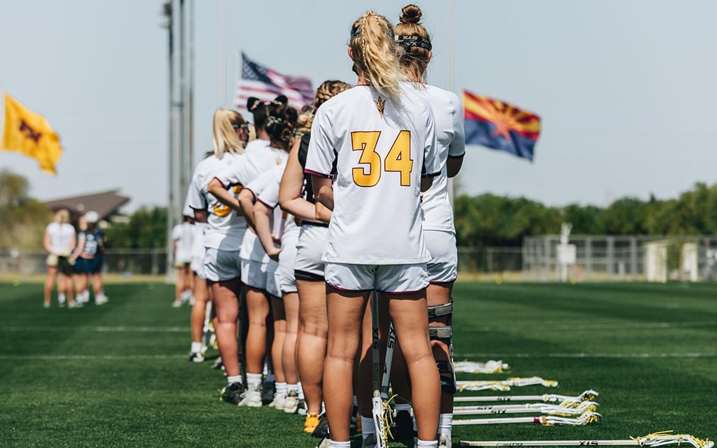 The ASU women's lacrosse team aims to make another run at the Pac-12 championship with 12 new players and a first-year coaching staff. (Photo courtesy of Sun Devil Athletics)