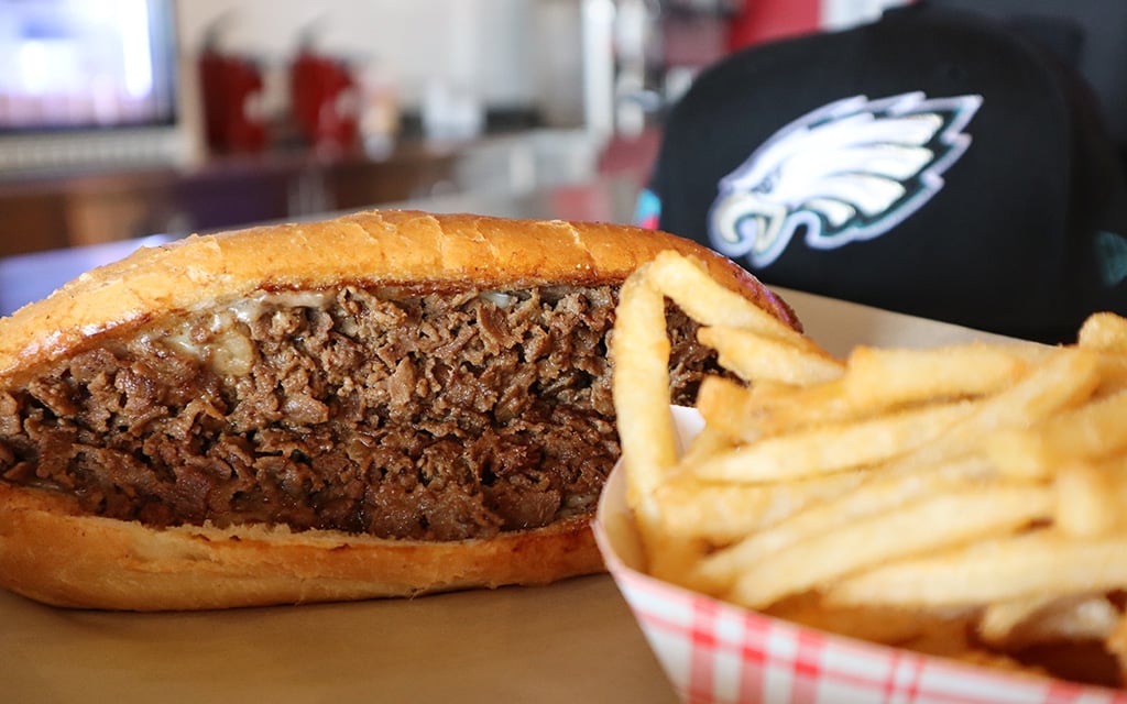 Forefathers, located in Tempe and Scottsdale, offers customers with a "build your own" cheesesteak and signature fries. (Photo by Kaitlyn Parohinog/Cronkite News)