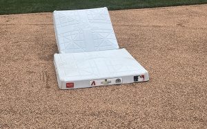 MLB will increase the size of the bases from 15 square inches to 18 square inches for the 2023 season. (Photo by Lauren Hertz/Cronkite News)