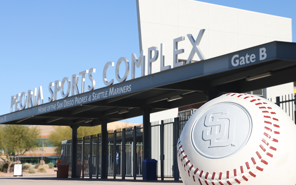 The Peoria Sports Complex, home of the San Diego Padres and Seattle Mariners, expects to return closer to its pre-pandemic employment numbers. (Photo by John Cascella/Cronkite News)