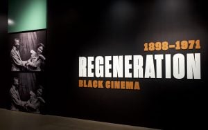 The Regeneration exhibit at the Academy Museum of Motion Pictures in a photo taken Feb. 4, 2023, in Los Angeles brings back what was lost in American film history as it elevates the Black artists who contributed to it. (Photo By Ayana Hamilton/Cronkite News)