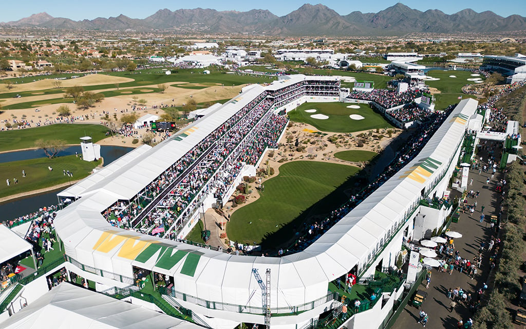 The 16th hole at the the WM Phoenix Open rivals some of the best-known staples in sports — and it's only growing each year in popularity. (Photo by Ben Jared/PGA TOUR via Getty Images)