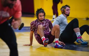 Courtney and the ASU wrestling team will return to the mat Friday against Little Rock at Mullett Arena.