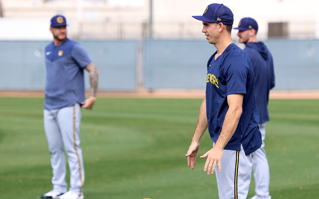 Acquired as part of the Josh Hader trade in August, pitcher Robert Gasser, 23, said that while he doesn't expect to make the 40-man roster, he hopes to learn from veterans in spring training. (Photo by Robert Crompton/Cronkite News)