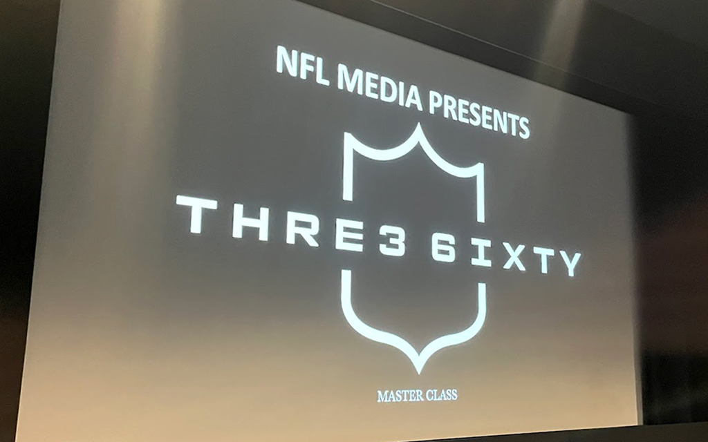 NFL 360, which produces short-form documentaries on the intersection of football and race, gender and nationality, worked with ASU students on the art of storytelling during Super Bowl week. (Photo by Aidan Richmond/Cronkite News)