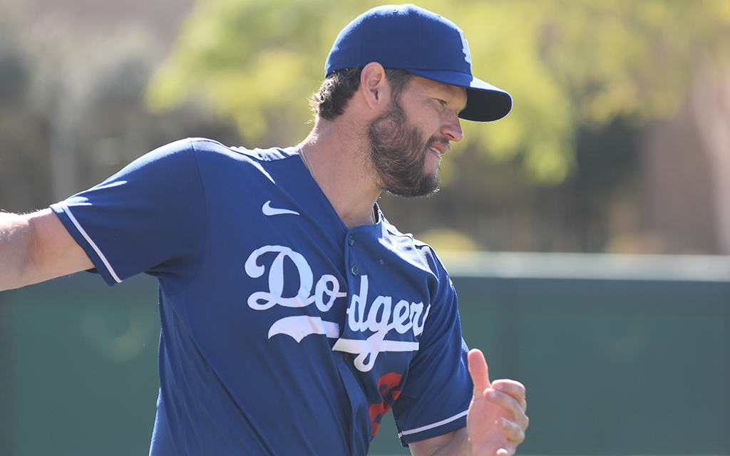 Los Angeles Dodgers veteran Clayton Kershaw says the new pitch clock "won't matter" after adjusting to the rule changes in spring training. (Photo by Joe Eigo/Cronkite News)