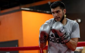 Jesus Ramos Jr. enters his first fight since May 2022 with supreme confidence. "I don't think it was in his best interest to fight me," he said of his upcoming opponent. (Photo by Damian Rios/Cronkite News)