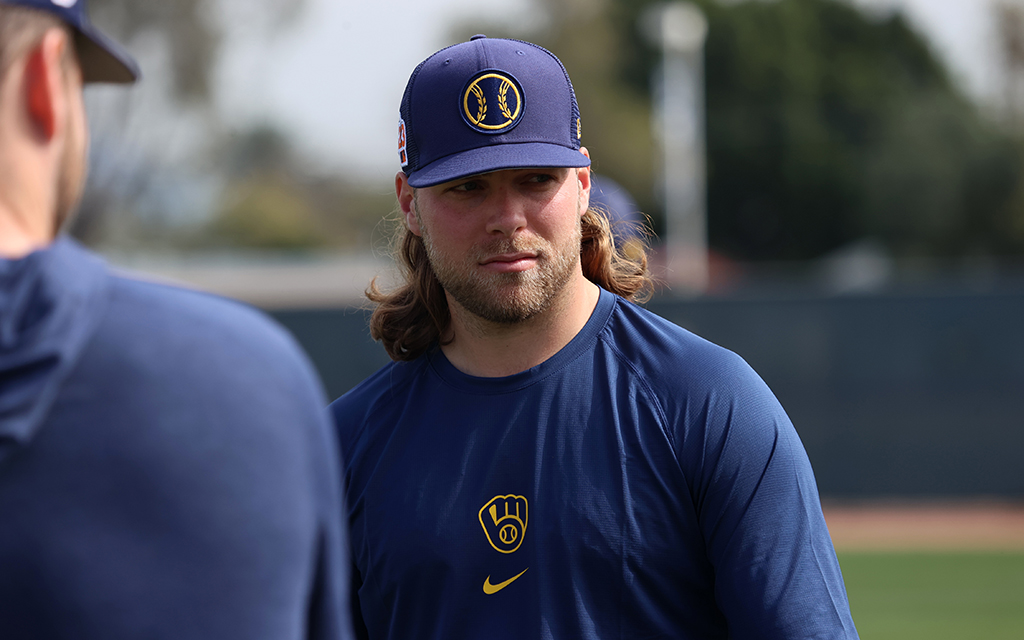 Two-time All-Star and 2021 National League Cy Young Award winner Corbin Burnes is part of a hungry Milwaukee Brewers rotation that eyes the playoffs in 2023. (Photo by Robert Crompton/Cronkite News)