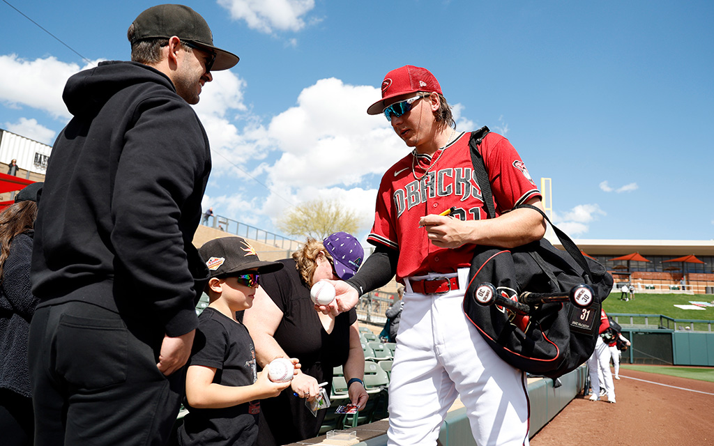 Most Arizona Diamondbacks players maintain the same routines in preparation for each game. The pregame rituals range from light work in the batting cage to visualizations and taking naps. (Photo by Chris Coduto/Getty Images)