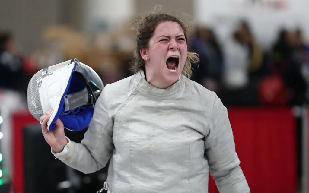Gillian Harrill, who established her fencing roots at the Phoenix Fencing Academy, became a national champion at Cornell University. (Photo courtesy of Phoenix Fencing Academy)