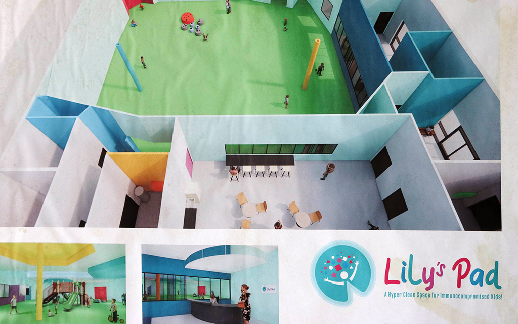 The family of an immunocompromised child are working on Lily’s Pad, an indoor playground named in her honor that is expected to open in April in Tempe. It will be free to families. “What I really want out of this organization is that I want the parents and the kids to have a safe place where they can have a community again,” founder Brad Taylor said. (Photo by Sierra Alvarez/Cronkite News)