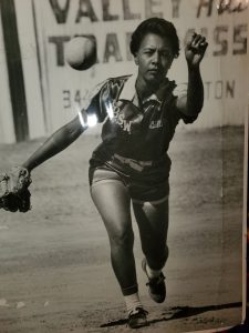 Billie Harris became the first African American player to play in the amateur league. She learned about the Phoenix Ramblers from a magazine article. (Photo courtesy of Bridget Branch)