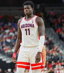 Oumar Ballio finished the game with a team-high 24 points as the Wildcats advance to play Arizona State in a Friday night in Las Vegas. (Photo by Nikash Nath/Cronkite News)