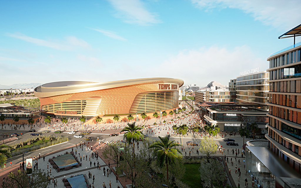 The deadline for residents to register for a May vote on the Arizona Coyotes' new arena and entertainment district in Tempe passed Monday. (Photo courtesy of the Arizona Coyotes)