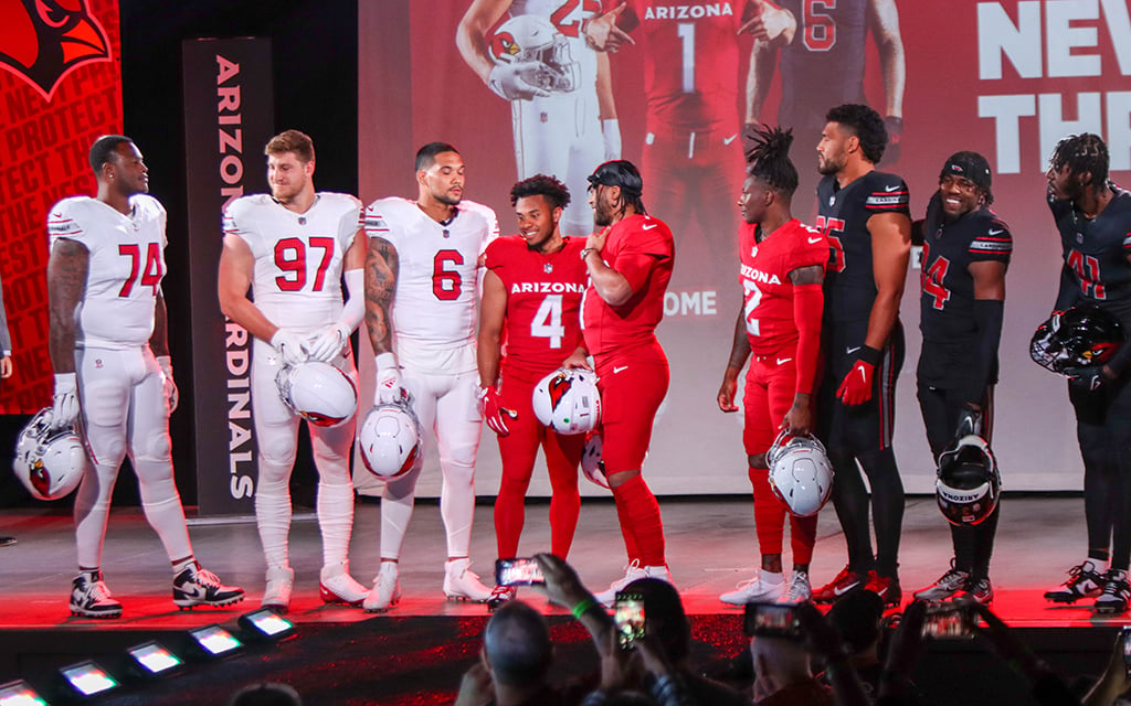 News Cardinals coach Jonathan Gannon joked that looking sharp on the field will help the team to perform better. (Photo by Reece Andrews/Cronkite News)