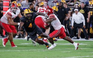ASU defensive lineman Nesta Jade Silvera made an impact during his lone season in Tempe with 56 tackles and a team-high 4.5 tackles for a loss in 12 games. (Photo by Kevin Abele/Icon Sportswire via Getty Images)